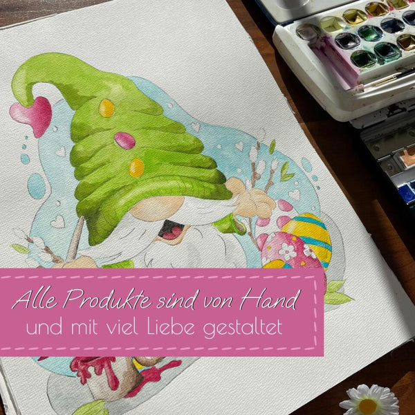Wichtel Bild . PAINTY ♡ Geschenk für Ostern