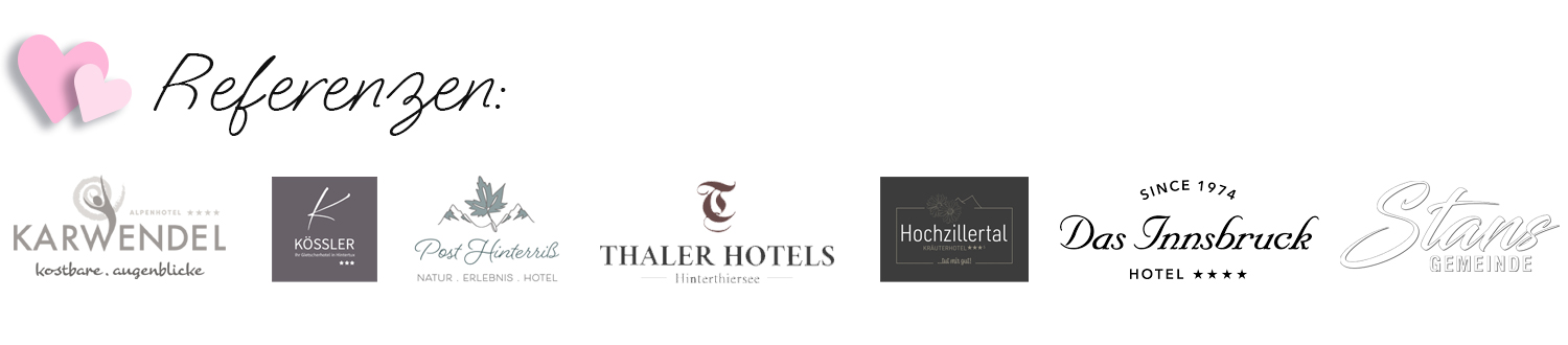 1 FuerHotels Referenzen3 Referenzen der Hotel Projekte vom Künstler Tirol Österreich mit Wandbild, Kunstdruck, Portrait + Gemälde auf Leinwand