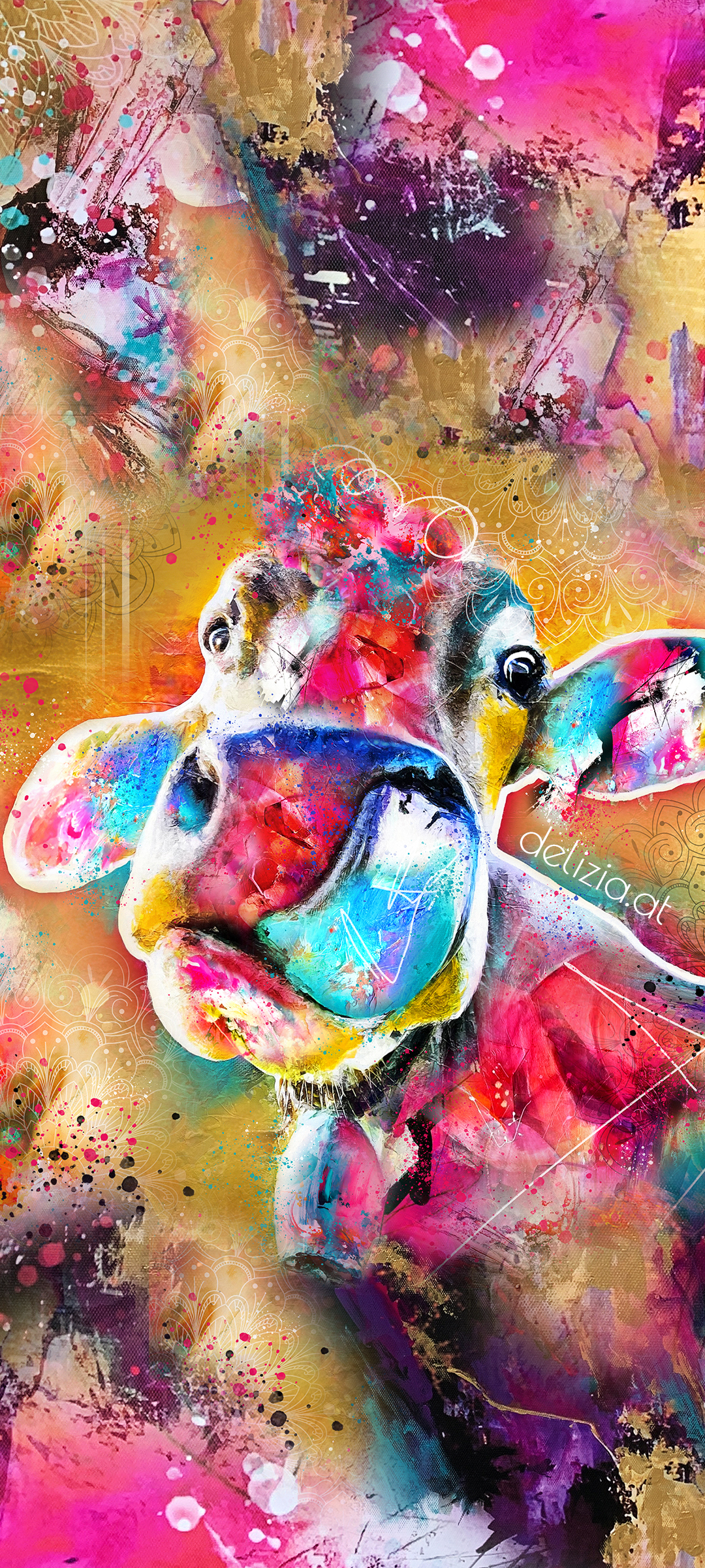 Funny Cow von Delizia Art Creations