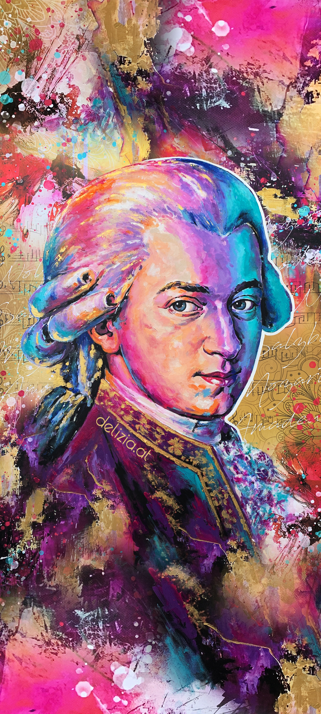 Wolfgang Amadeus Mozart von Delizia Art Creations