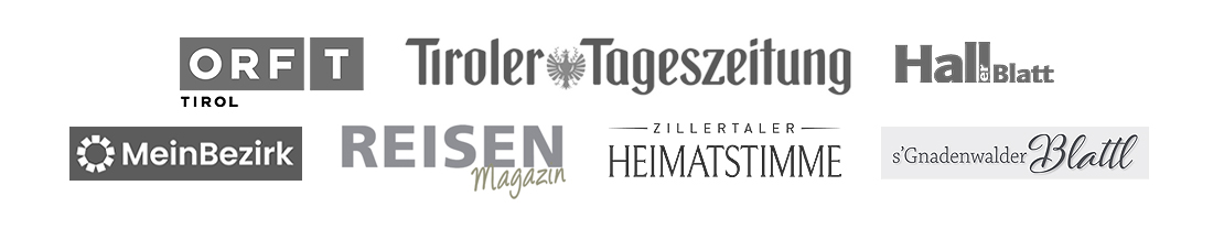 Pop Art Künstler Delizia aus Tirol auch bekannte aus ORF Tirol, Tiroler Tageszeitung, Reisen Magazin, Zillertaler Heimatstimme, Haller Blatt uvm.